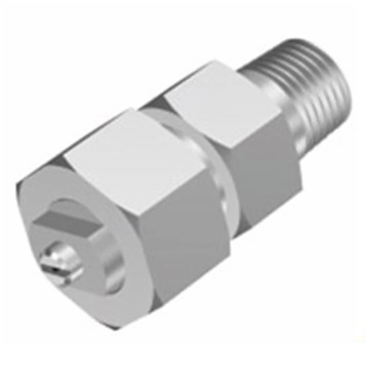 Washing soft spray water air atomizing nozzle with small flow rate