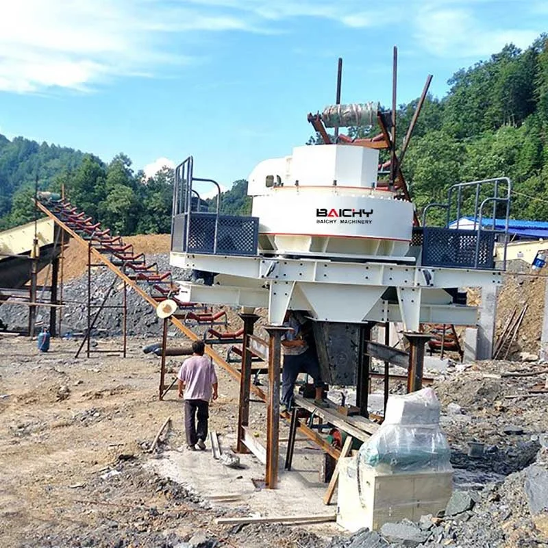 Quarry Stone Crushing Line Granite Marble Concrete Sand Making Machine High Efficiency VSI Crusher Sand Production Line Price