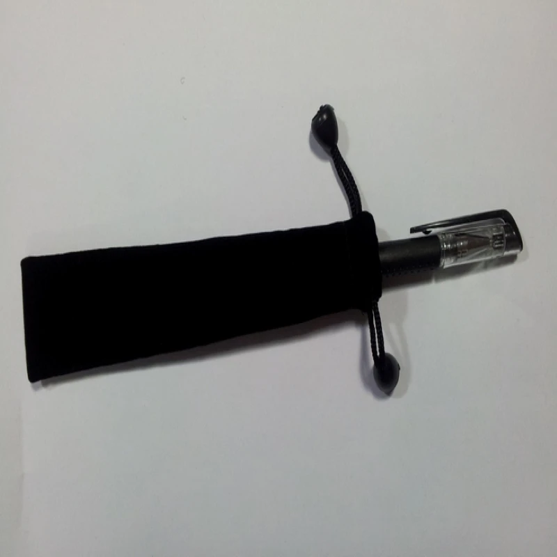 High quality velvet pen pouch velvet gift pencil bag velvet jewelry bag custom logo for jewelry pen fork bag