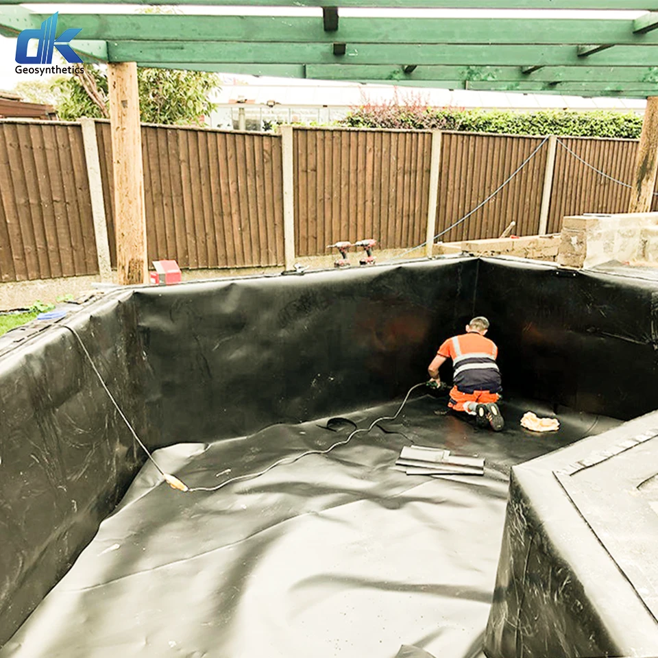 Factory Directly  Supply High Quality Astm GRI13 2 MM Pond Liner  Dam Liners HDPE Geomembrane