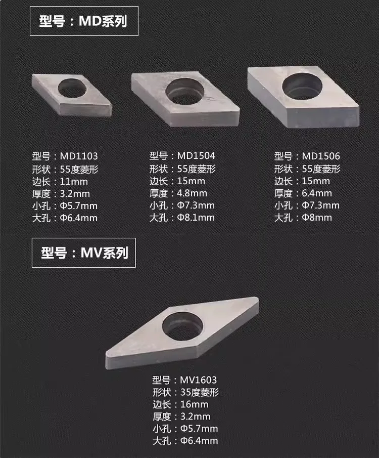 High Precision durable carbide CNC parts tool accessories MC1204 MT1603 MD1103 adjusting shim for insert