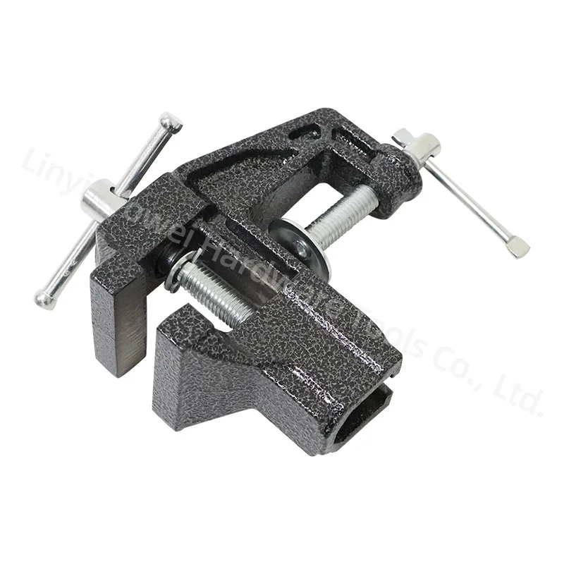 Low MOQ Portable Table Cast Iron Bench Vise Vice with 360 degree Swivel Base