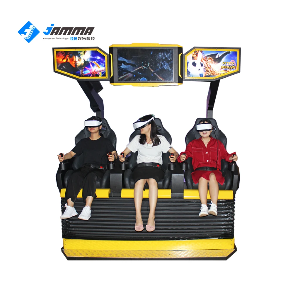 3 игрока 9D Виртуальная реальность кинотеатр VR симулятор игры Новейшие Крытый парк развлечений аттракционы спецэффекты монета