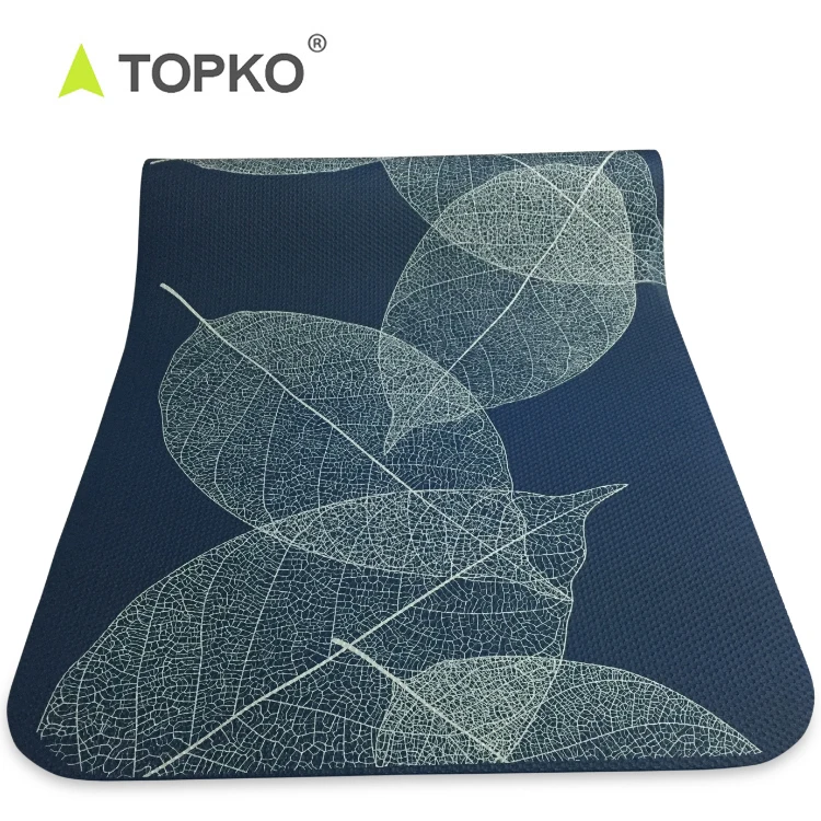 TOPKO Экстра толстый Йога упражнения пользовательский печати NBR йога