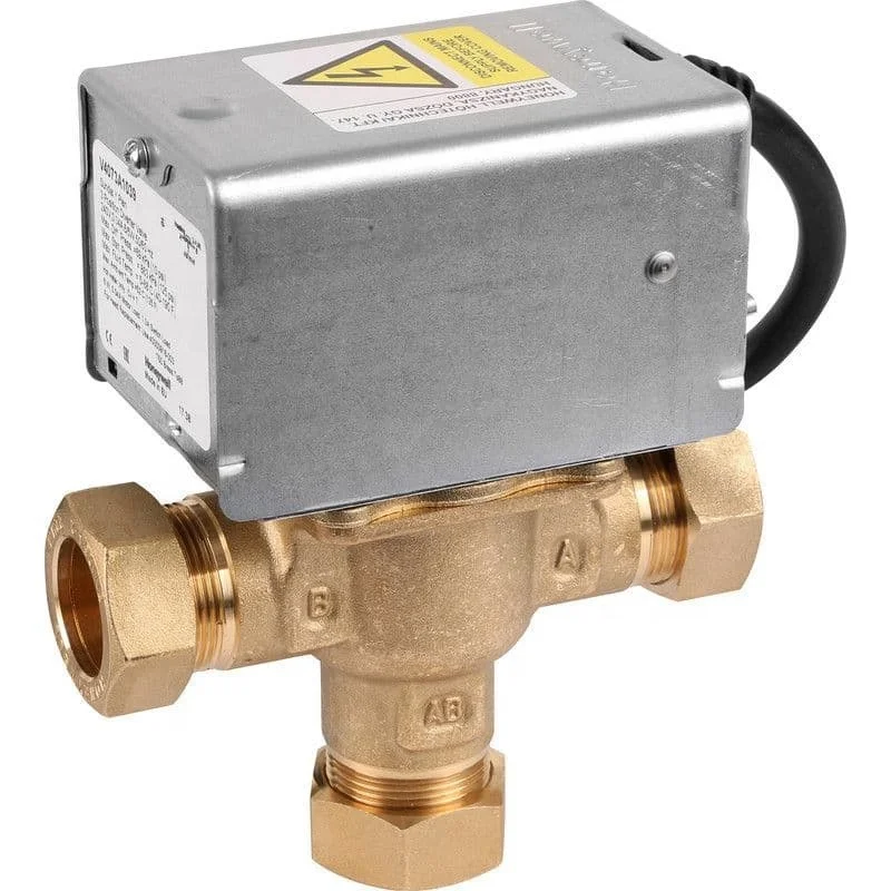 Honeywell Тип V4044C1569/U 3 порта моторизованный отводной клапан 28 мм-3 провода Великобритания система отопления Замена моторизованного клапана