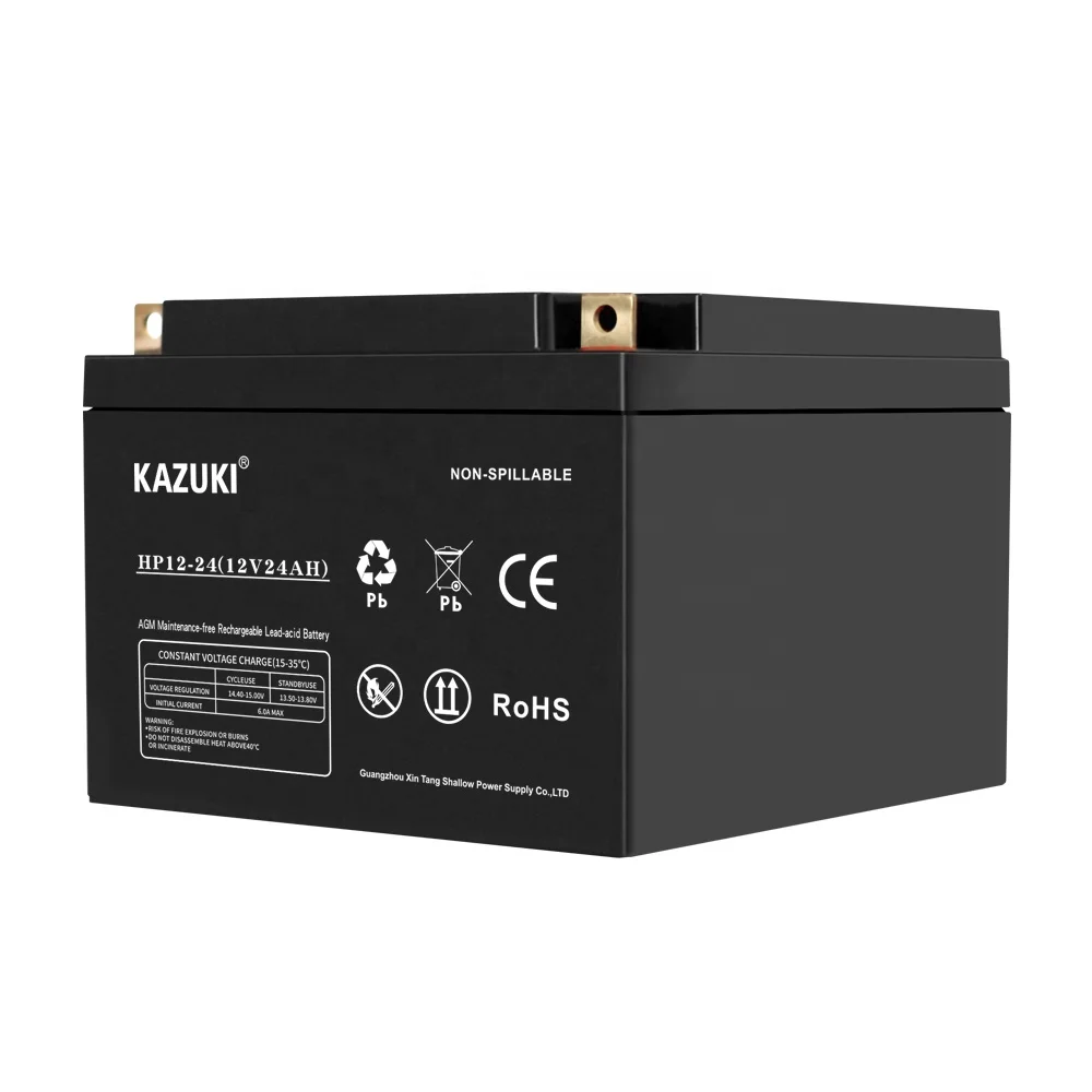 Various Good Quality Manufacturing Plant 12V24ah Lead Acid Battery For Electric Tricycle