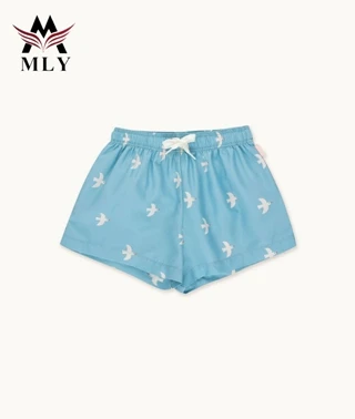 Printed kids swimwear boys swim trunks hot sale custom made kids swim shorts