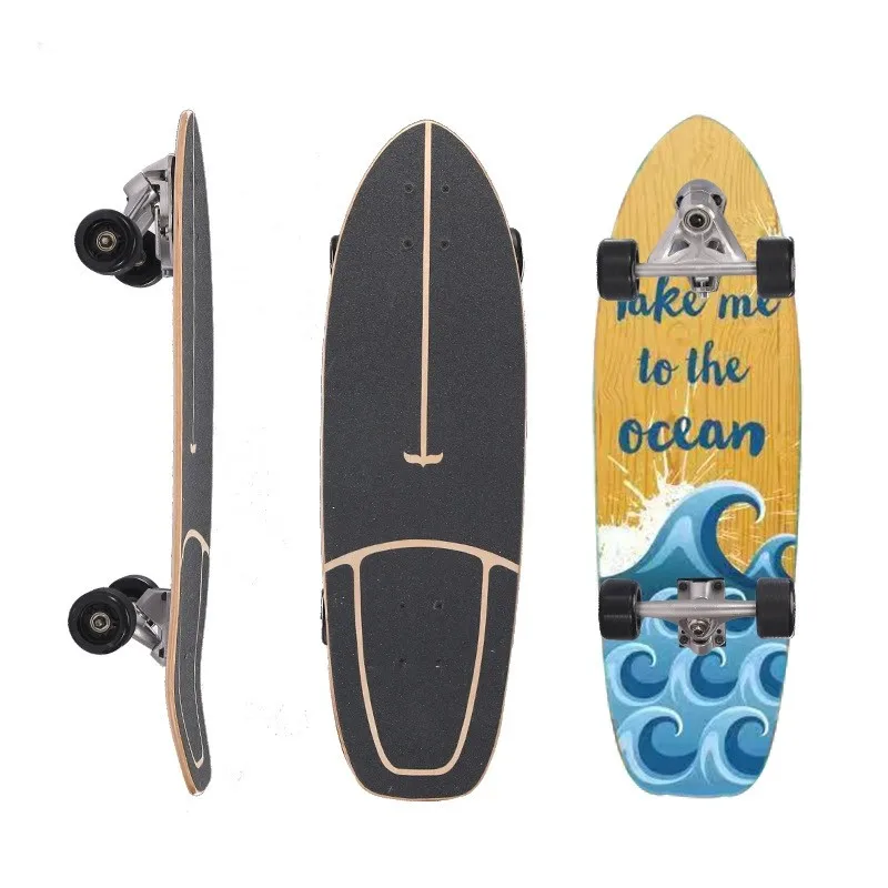 Hot Sell Cruiser Skateboard surf skate 7 Ply Maple CX7 Land surfboard Cruiser