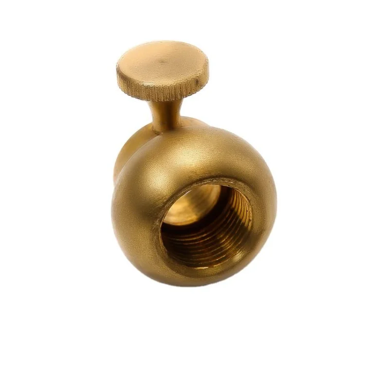 OEM Door Handle Gold Round Cabinet Hardware Brass Knob Brass Decorative Coupler