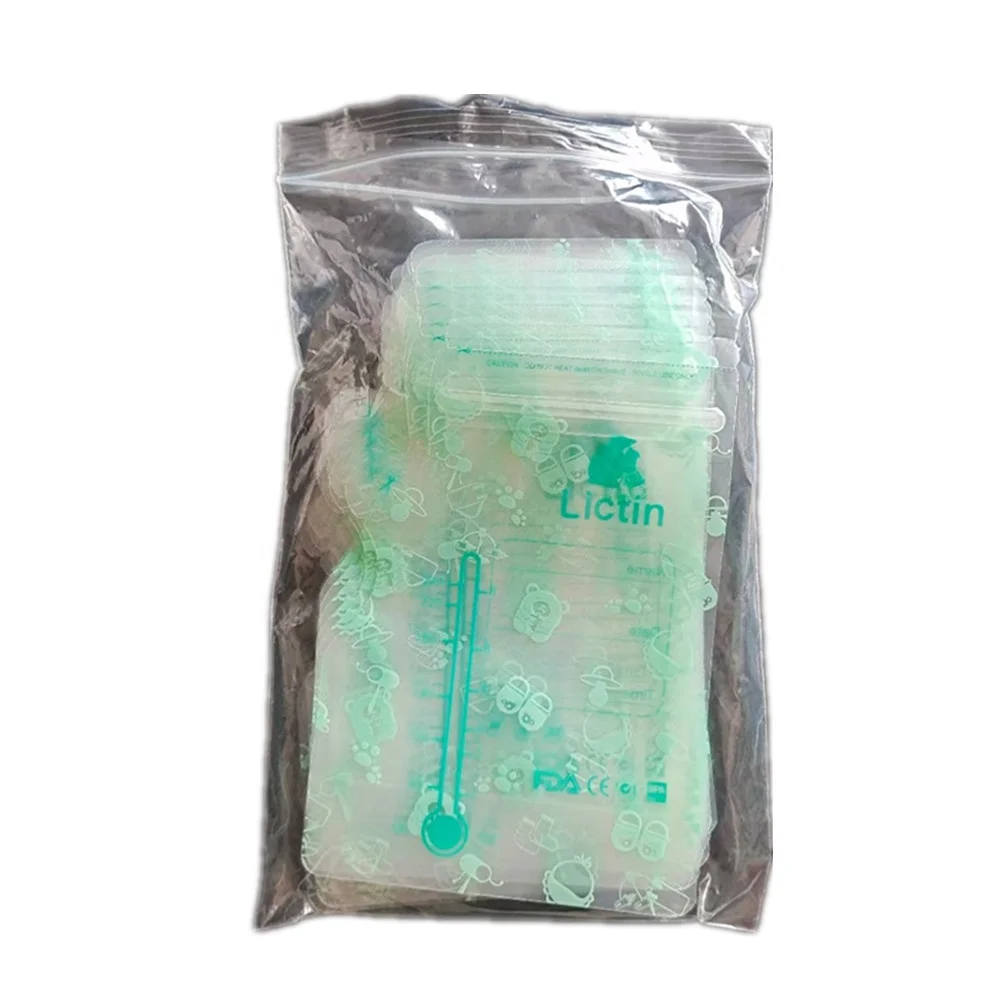 OEM resealed 240ml 8oz BPA free double zipper freeze breast milk storage bag leak-free pouch