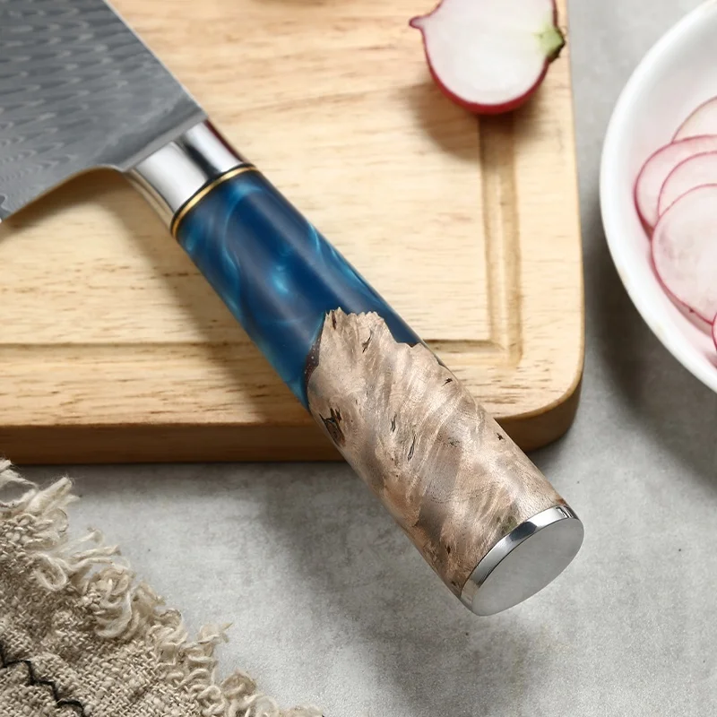 High Quality Resin Handle Damascus Knife Set Chef Cooking VG10 67Layers Japanese Kitchen Knife Sets Japan knife