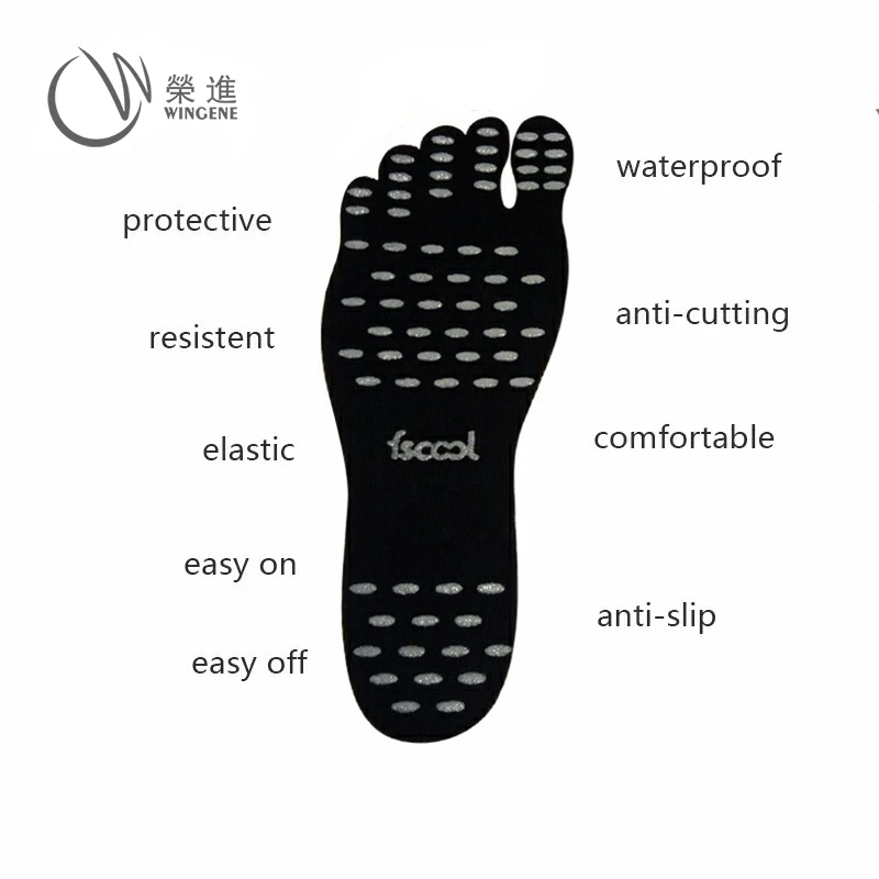 New Trending Barefoot Feet Stickers Soles, Barefoot Adhesive Water Shoes Foot Pad, Stick-on Insoles