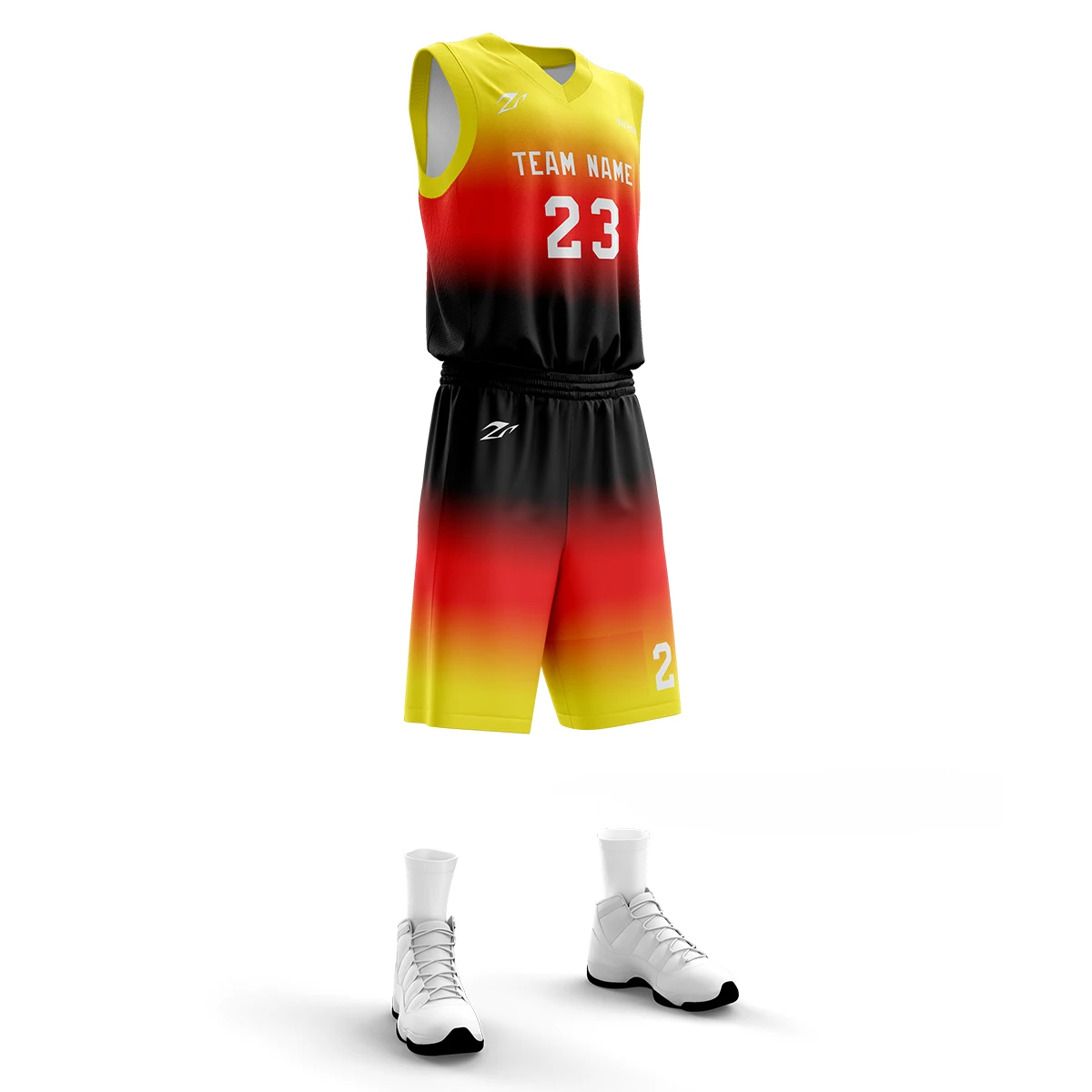 Wholesale reversible orange and black basketball uniforms cheap youth basketball uniforms