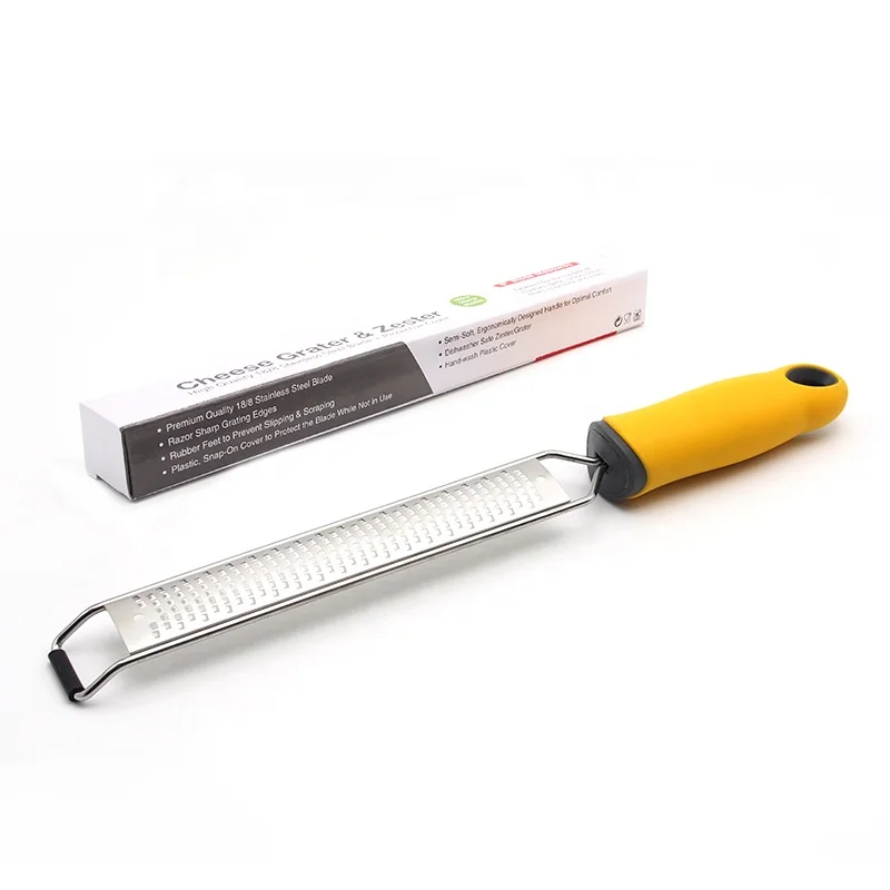 Upgrade new Professional Coarse Grater Lemon Zester Parmesan Lemon, Ginger, Garlic, Nutmeg, Chocolate, Vegetables, Fruits peeler