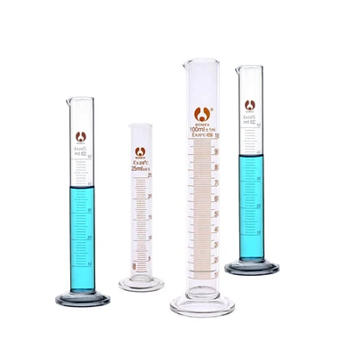 5 мл 10 мл 25 мл 50 мл 100 мл 250 мл 500 мл прозрачная шкала прозрачный мерный цилиндр химическое лабораторное оборудование