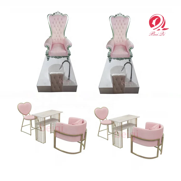
Classic massage salon kids butterfly high back throne chair for pedicure 