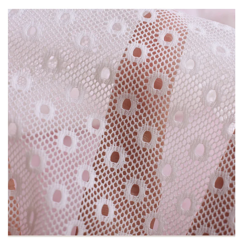 100% Nylon Net Fabric Stretchy and Breathable for Sportswear Bags Lingerie Upholstery Home Textiles 420d 1000d Yarn Count