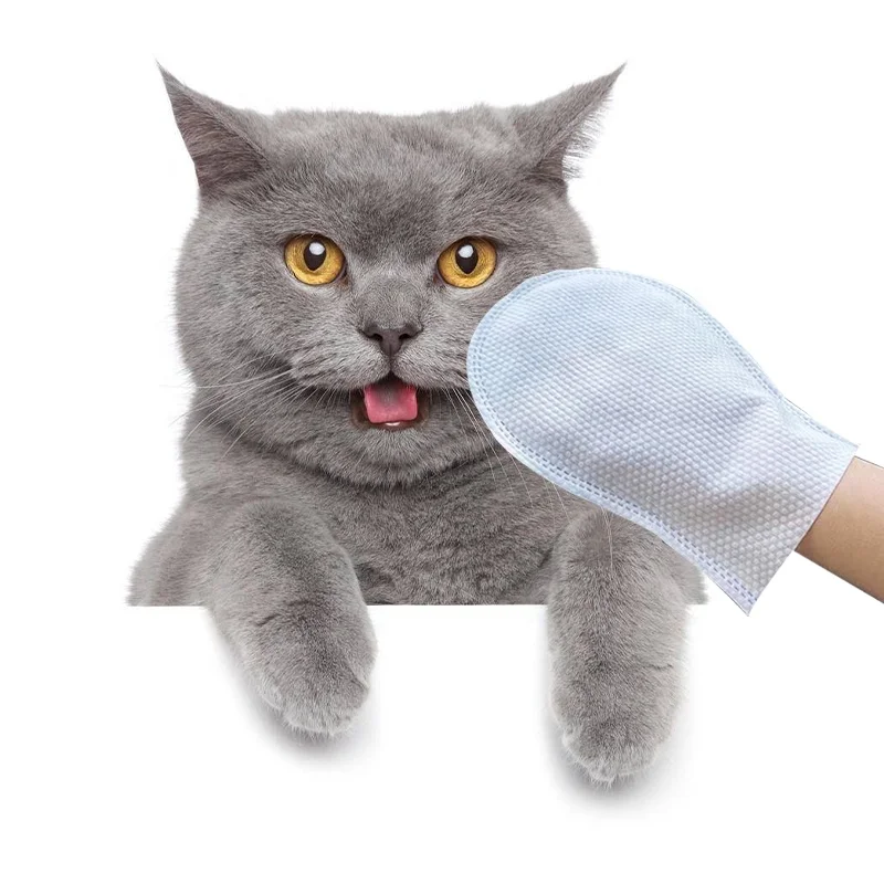 5 pcs pet disposable nonwoven gloves wipes cleaning deodorizing dry cleaning wet towels