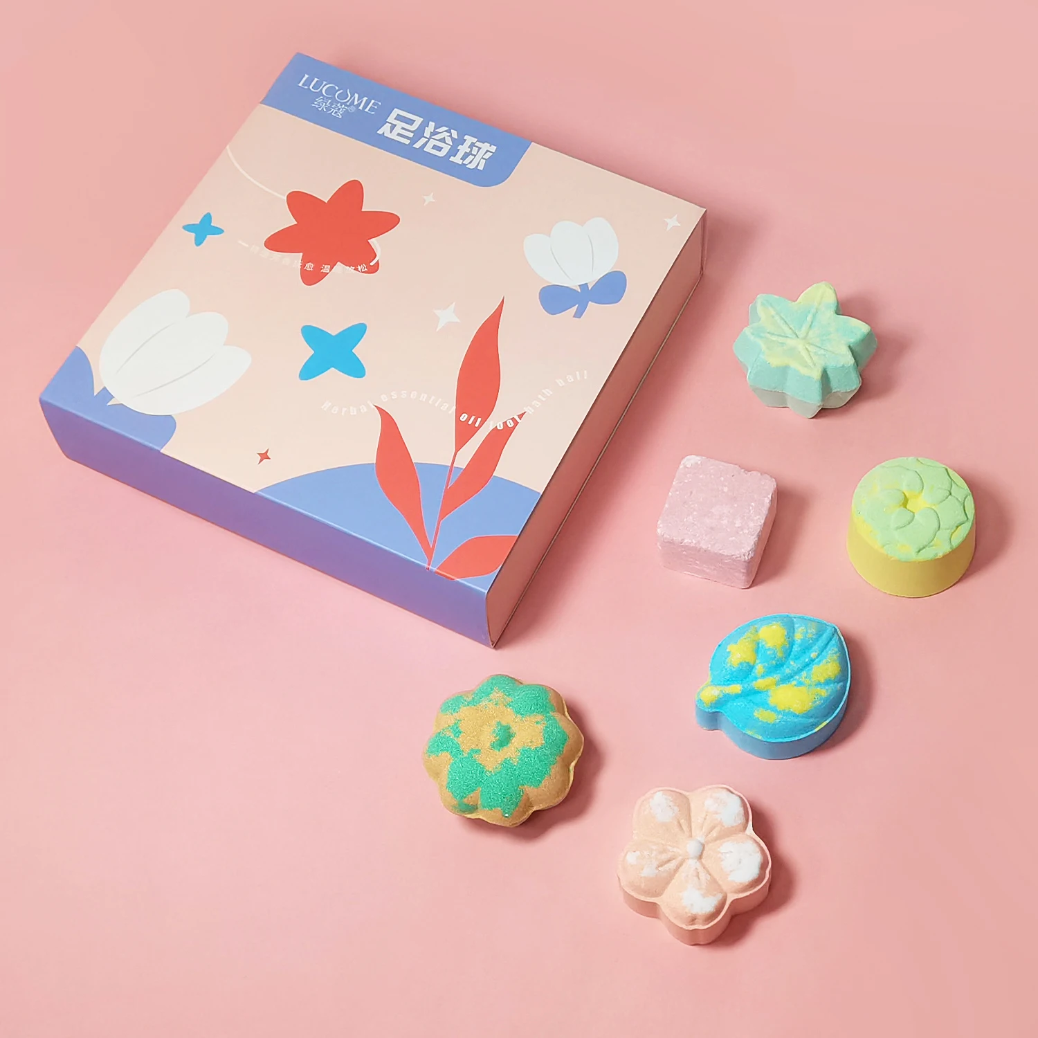 New Organic Natural Handmade Bath Salt  Foot Soak Bombs Set For Dry Cracked, Stubborn Foot Odor Scent