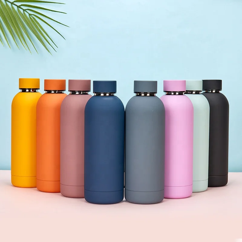 Stainless Steel Double Wall Metal Thermos Reusable Leak Proof BPA Free Flask Keep Hot Cold Sport Gym Coffee School Water Bottles