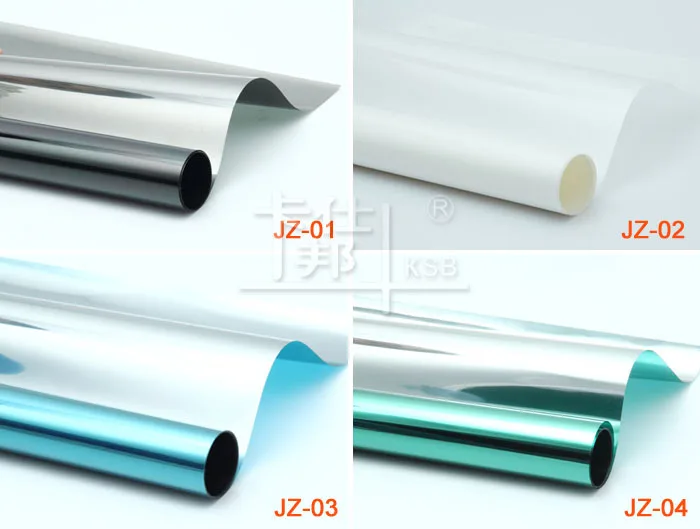 One Way Mirror Solar Window Film Static No Glue Heat Insulation Anti-UV Building Film
