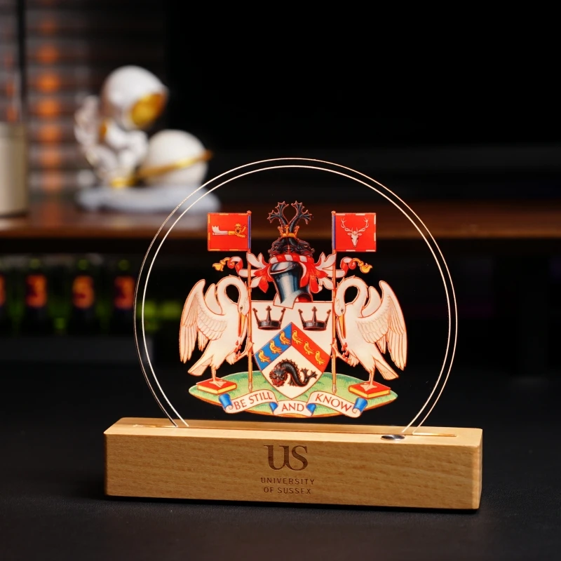 Luxury Custom By Any Picture Acrylic 3d Anime Led Table Lamp Romantic Creative Led Night Lights For Event Souvenir Ornaments