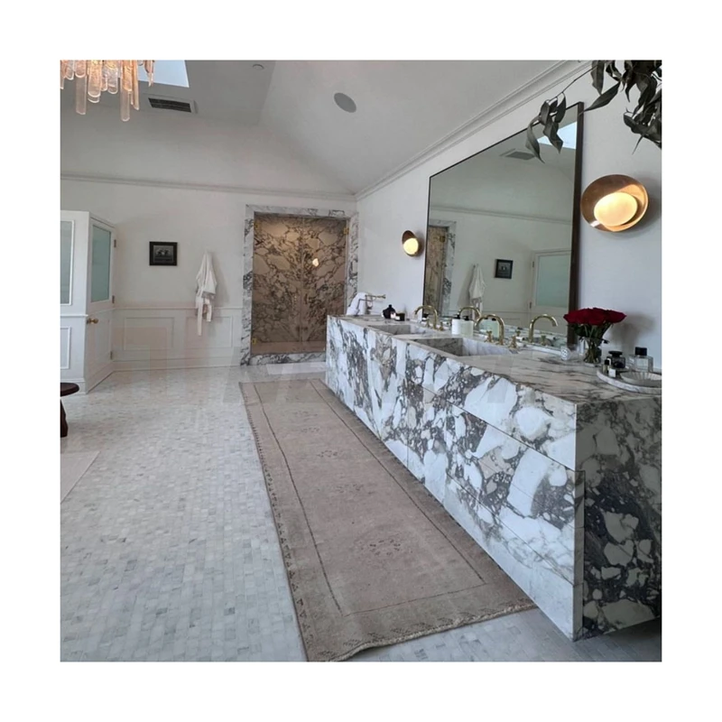 Newstar Arabescato White Marble Benchtop for Kitchen Island Wholesale Natural Mable Stone Island Stone Marble Top