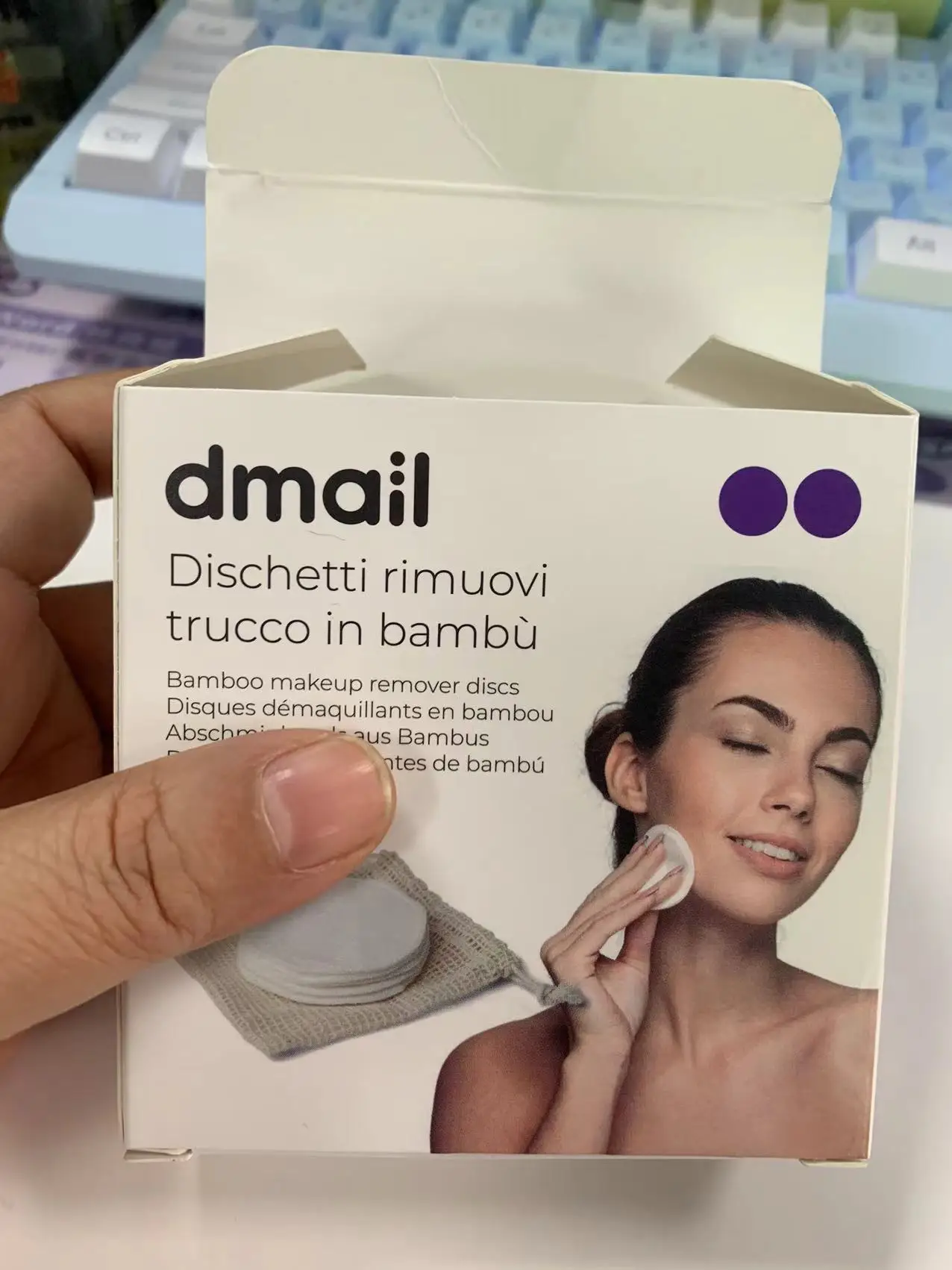 16pcs set Reusable microfiber Bamboo Cotton Washable Facial Make Up Remover Makeup Clean Pads with mesh bag packing