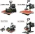 5 in1 heat press machine multifunctional heat press