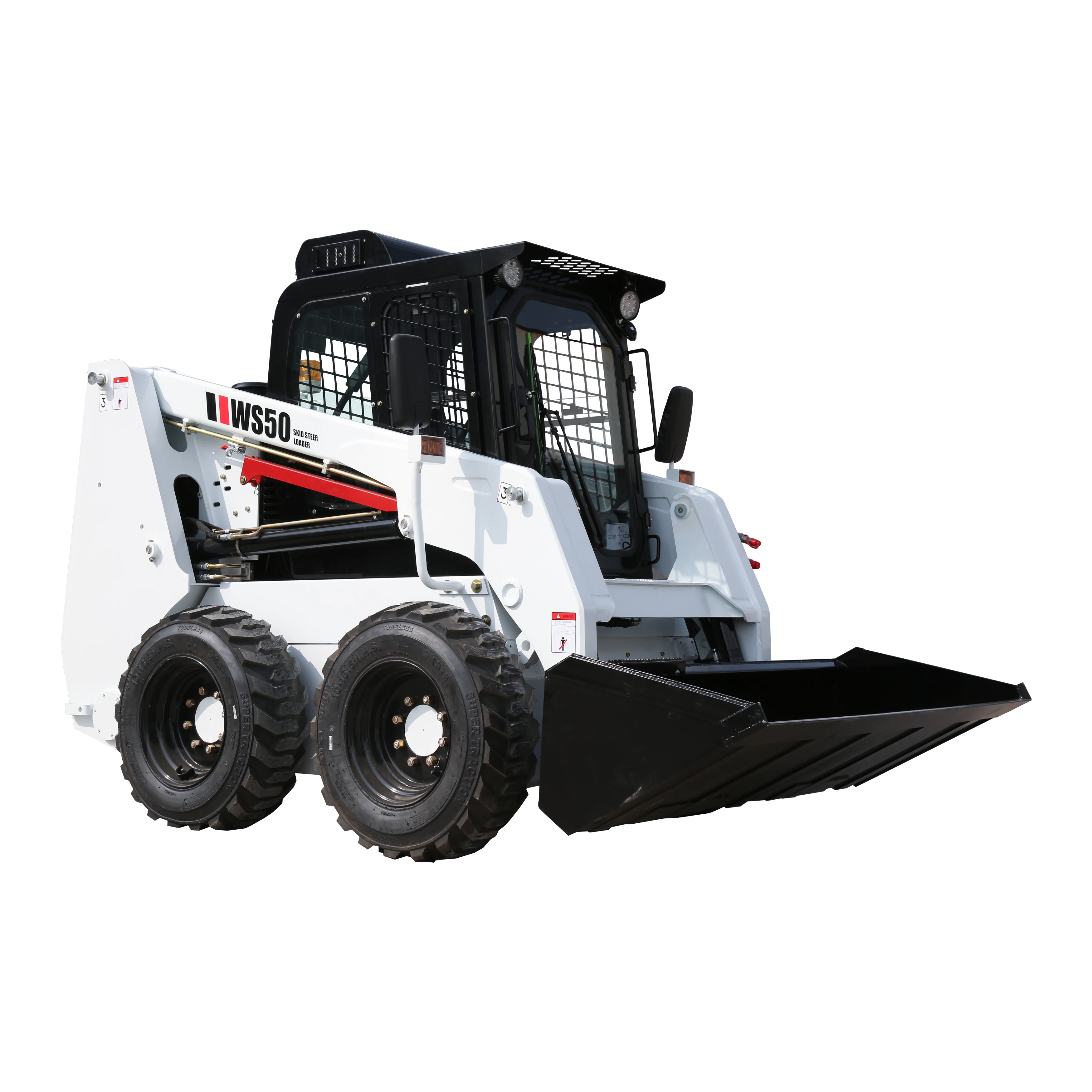 Russia Hot Selling new design Vertical lift strong skid steer loader with bucket