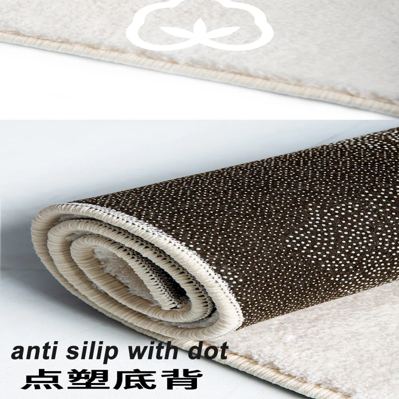 Minimalist designer rugs living room carpet super Absorbent kitchen carpet anti slip belgion cashmere bath mat