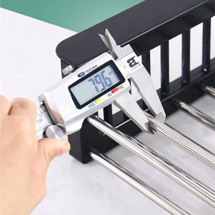 Scalable stainless steel & plastic kitchen rack sink dish dryer above the sink foldable sink drainer