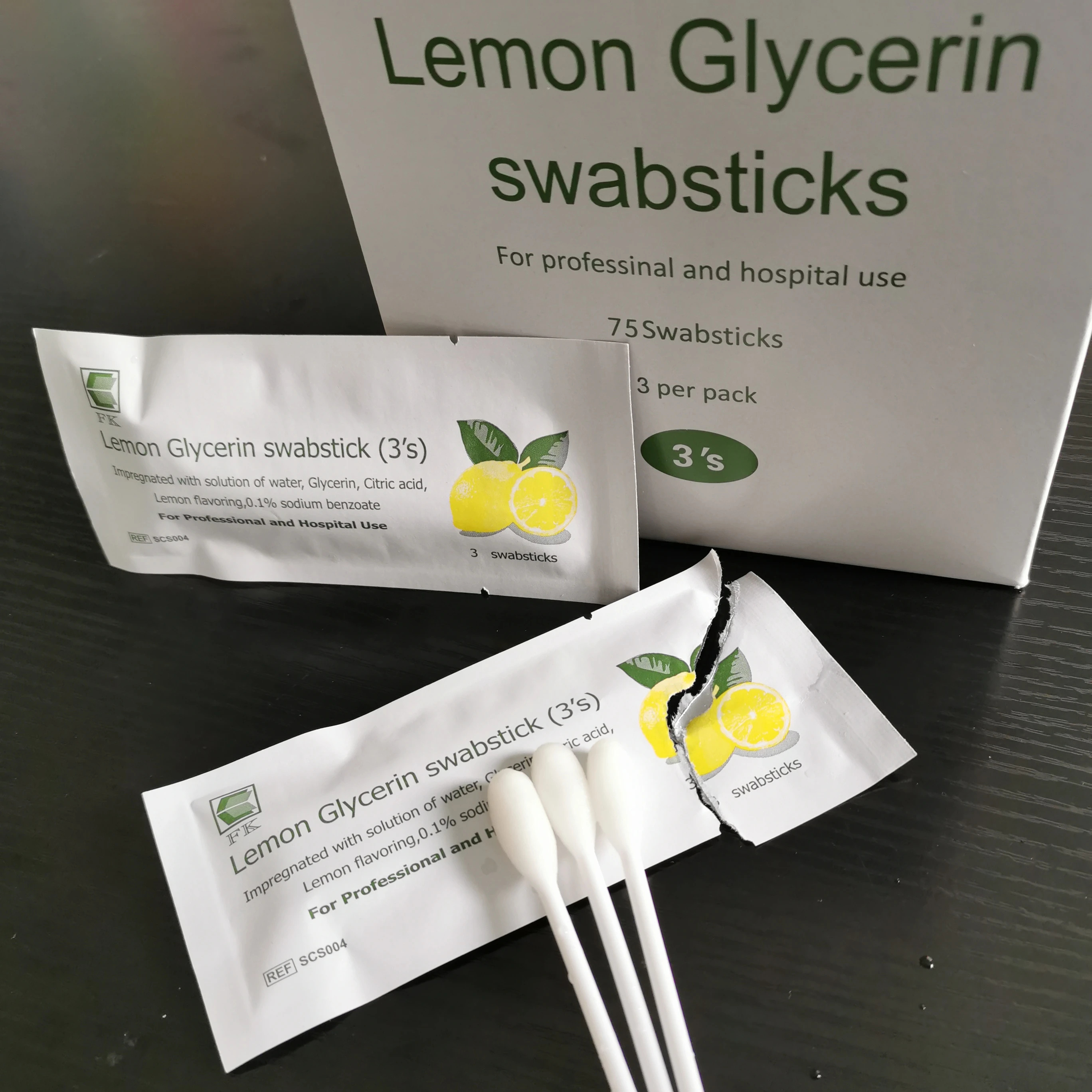 Lemon  Glycerine Swabstick    Oral care swabstick   Glycerine Swabstick