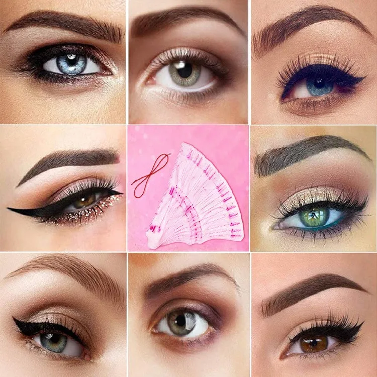 Waterproof Brow Styling Template Kit Eyebrow Shaping Lift Stencils Tattoo Stickers Wholesale Women Sticker Eyebrows Tattoos