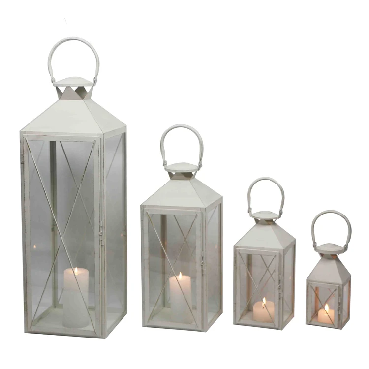 Set of 4 big size arabic metal lanterns