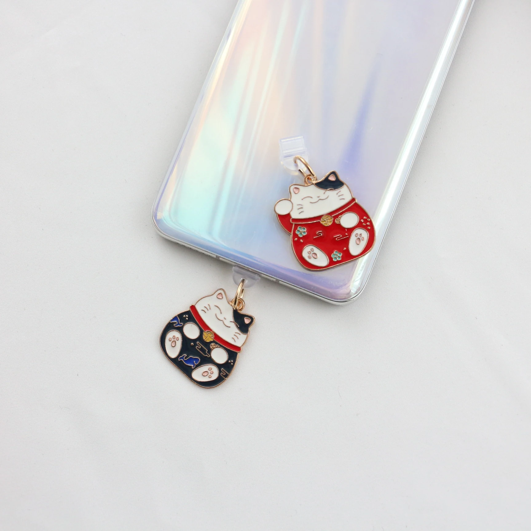 Charging Port Kawaii Cat Design Dust Plug Charms for Cell phone, iPhone, Android