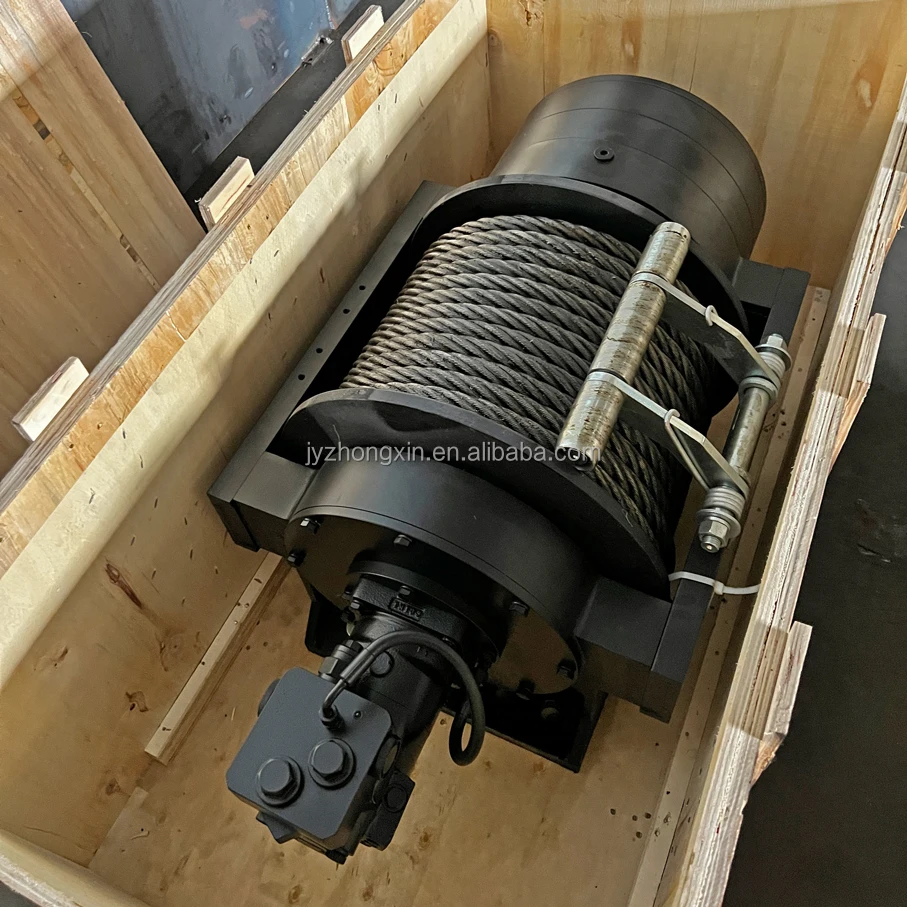 Гидравлическая Лебедка для грузового крана 20 тонн с тросовой лебедкой 45000