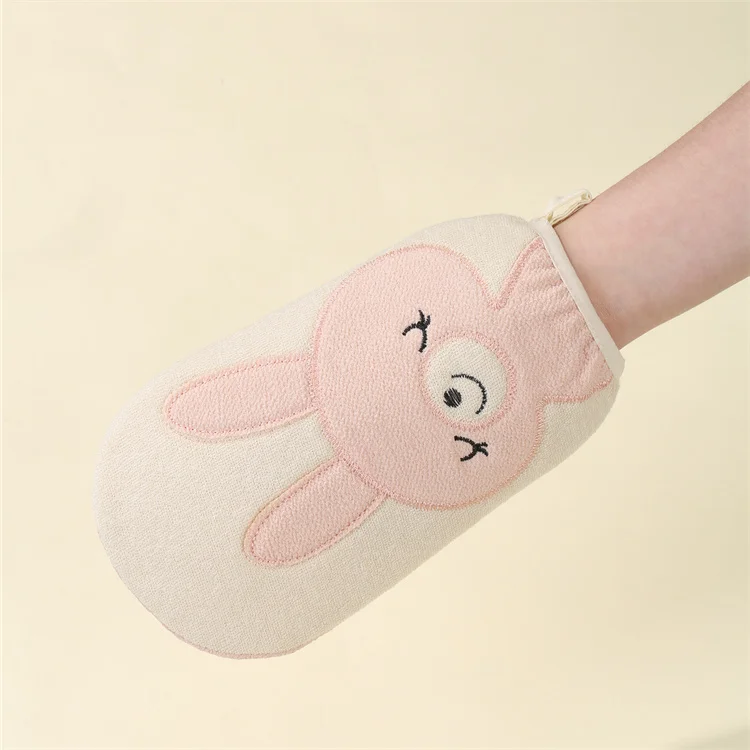 Best Seller Products 2024 Bath Sponge For Shower Dead Skin Remover Soft Gloves Animal Rabbit Shape Bath Sponge Mitts