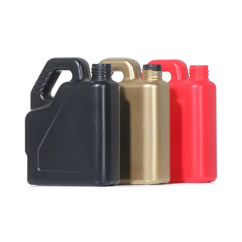 8OZ Wholesale PE portable square flat plastic pot 240ml oil bottle car wash liquid antifreeze lubricant bottles