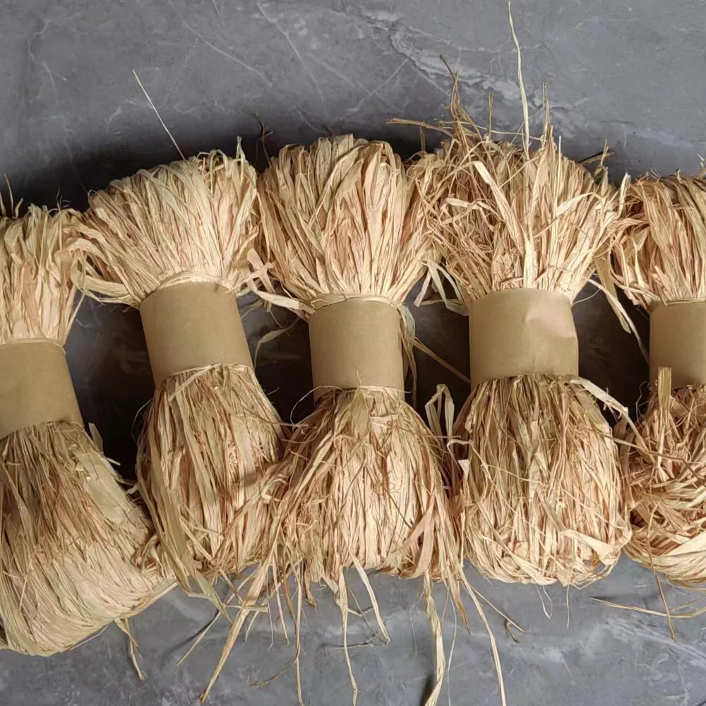 DIY Raw Hemp Fiber Craft Packing  filler for Wrapping 30g 50g Flower Packing Raffia grass