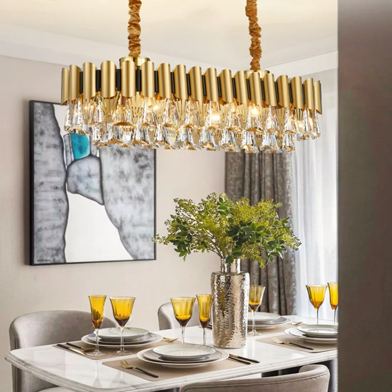Chandelier Lighting Modern Chandelier K9 Crystal Beads for Chandelier Lighting Fixtures Modern Pendant Lamp
