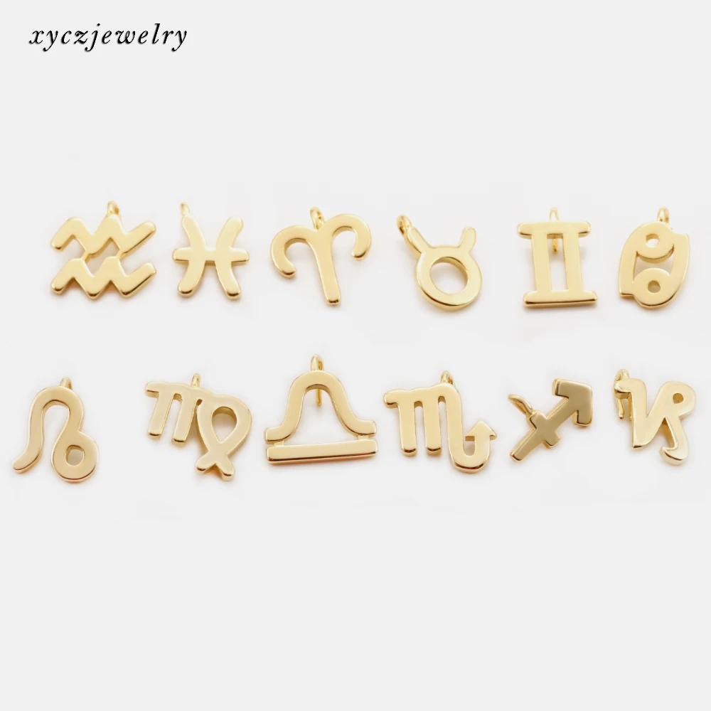 Классические латунные ювелирные изделия, подарки, ожерелье, кулон, 12 знаков зодиака, кулон