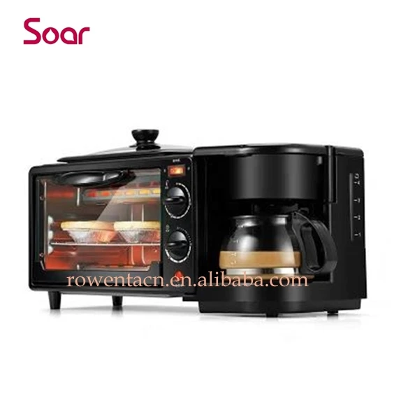 Hot Sale electric household 9L 3 in 1 breakfast set toaster coffee maker