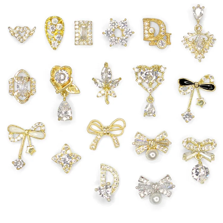1 Pcs Flat Back Rhinestones for Nails Summer Art 3D Zircon Trendy Nail Accessories DIY Manicure Diamond Jewelry Nail Rhinestones