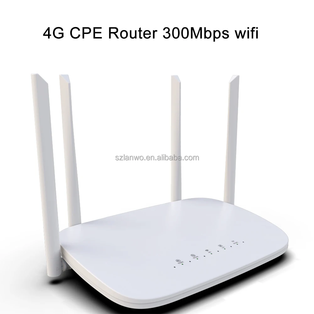 300Mbp full band lte CPE Wifi Router 4G LTE With SIM Card Slot Support WAN LAN port wireless network routers