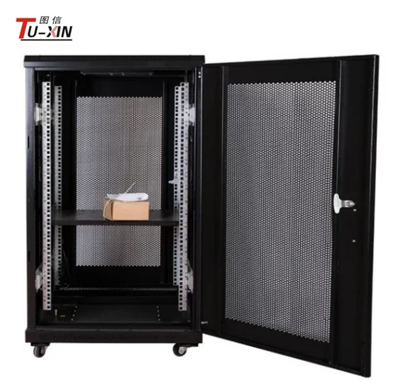 manufacturer Tempered glass door network cabinets 15u 18u 20u 22u used in data center 42u server cabinet