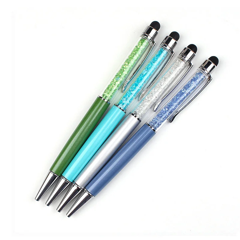 China factory competitive prices full color option custom logo printed crystal diamond pen