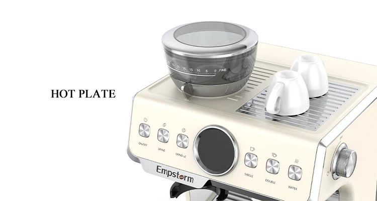 Office semi-Automatic Espresso Coffee Machine 20bar Pump commercial coffee maker for Grinding and Making Coffee