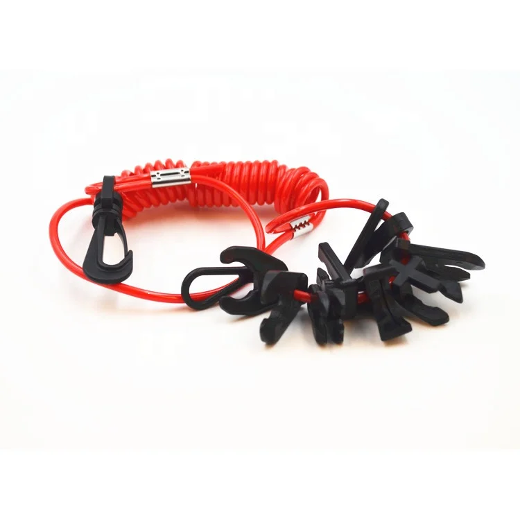 Pontoon Marine Yacht Motor Boat Accessories Outboard Engine Kill Switch 11Keys with Lanyard Safety