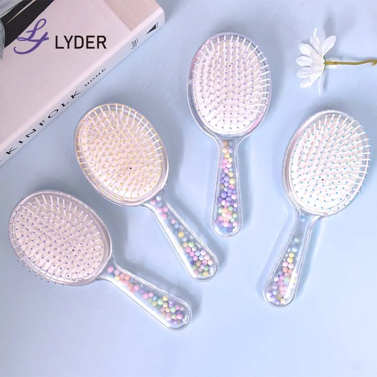 Lyder Promotional Gift Colorful Customized Salon Hair Scalp Massager Shampoo Silicone Wet Brush Detangling Hair Brush For Kids
